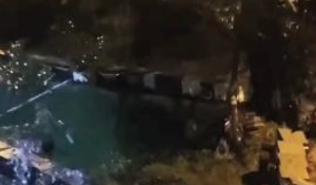 Artvin'in Borçka ilçesinde arı kovanları gece sel suları ve heyelana kapıldı