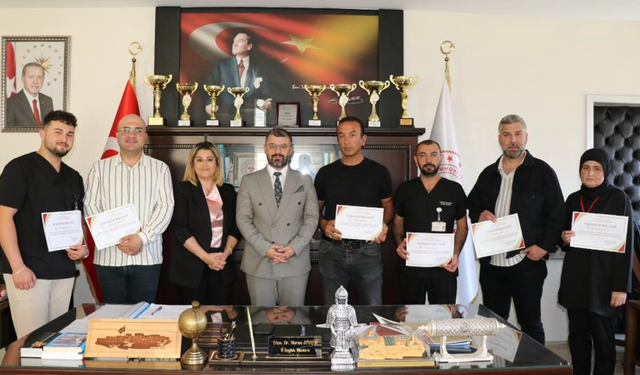 Bayburt’ta 178 köye sağlık hizmeti götüren saha ekibine teşekkür belgesi verildi
