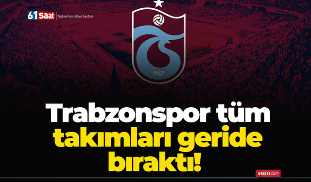 Trabzonspor tüm takımları geride bıraktı!