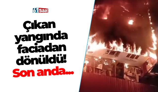 Çıkan yangında faciadan dönüldü! Son anda...
