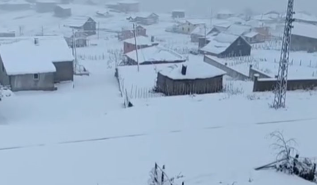 Giresun yaylaları beyaza büründü!