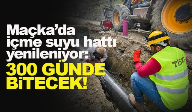 Maçka’da içme suyu hattı yenileniyor: TİSKİ yeni ihale tarihini açıkladı