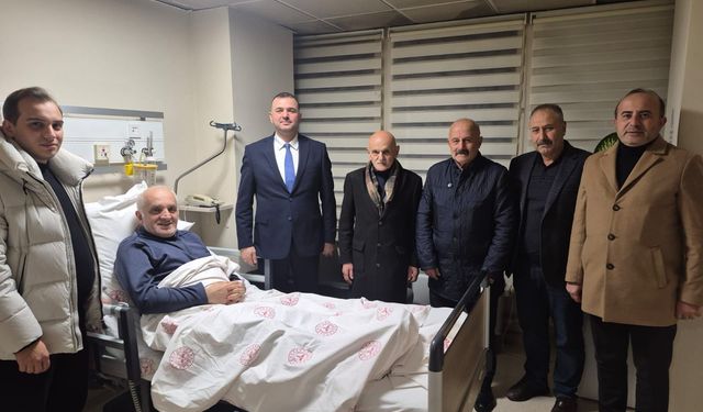 MHP Trabzon'dan Hasan Çolak’a geçmiş olsun ziyareti!