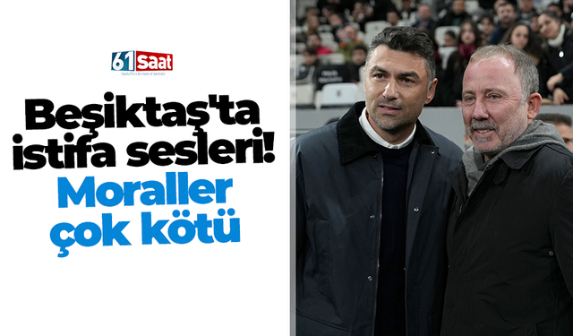 Beşiktaş'ta istifa sesleri! Moraller çok kötü