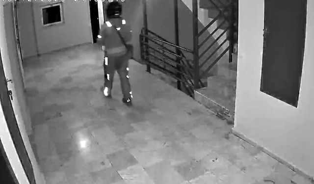 'Yok artık' dedirten hareket! Kurye sipariş getirdi binada...