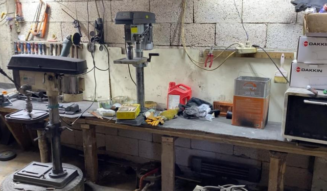 Rize'de silah atölyesine baskın