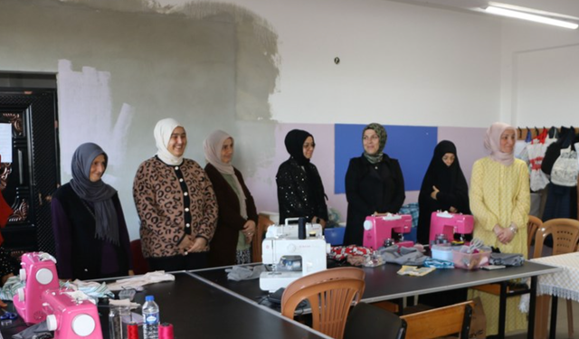 Of'ta kadınlara yönelik dikiş kursu açıldı