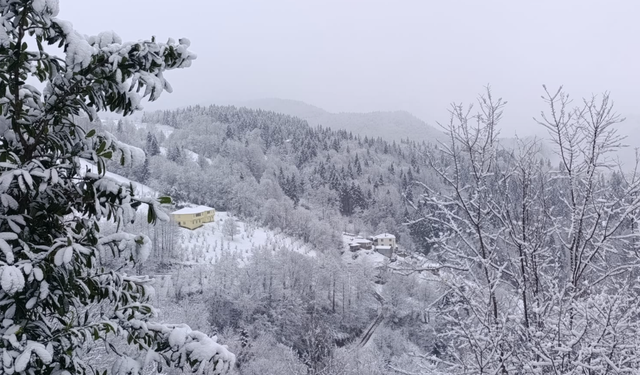 Şalpazarı’nda yoğun kar yağışı ve mücadele çalışmaları devam ediyor