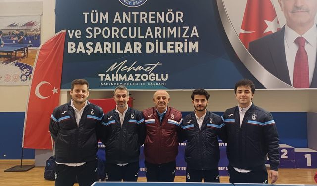 Trabzonspor Gaziantep'te masa tenisi turnuvasına katıldı