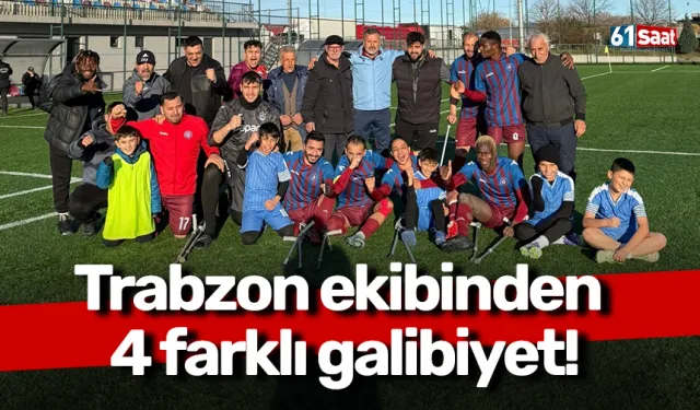 Trabzon ekibinden 4 farklı galibiyet!