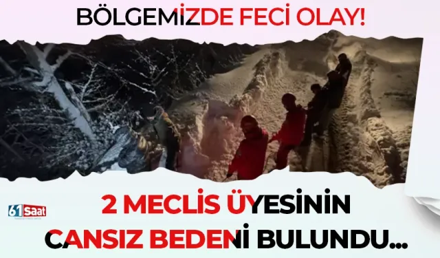 Bölgemizde feci olay! Uçuruma yuvarlanan araçta 2 belediye meclis üyesinin cansız bedeni bulundu...