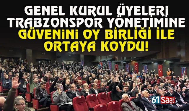 Trabzonspor yönetimi ibra edildi!