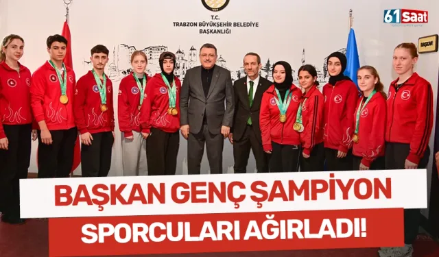 Başkan Genç, şampiyon sporcuları ağırladı!