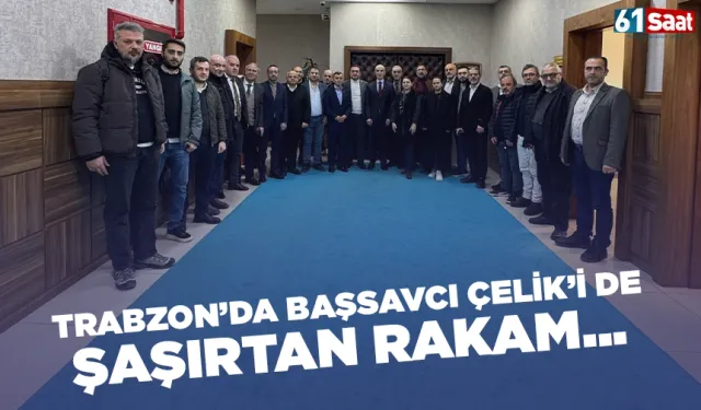 Trabzon'da Başsavcı Çelik'i de şaşırtan rakam...