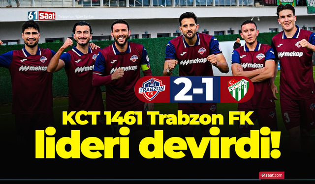 1461 Trabzon FK, lideri devirdi! Üst üste 8 maç
