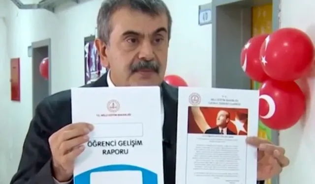 Atatürk karnelerden kaldırıldı mı? Bakan Tekin'den çok konuşulan iddiaya yanıt