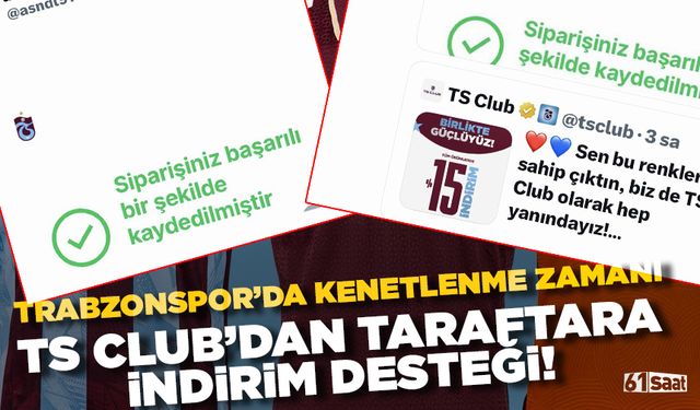 Trabzonspor’da Kenetlenme Zamanı: TS Club’tan Taraftara İndirim Desteği