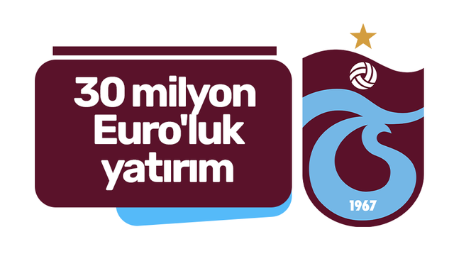 Trabzonspor'dan 30 milyon Euro'luk yatırım