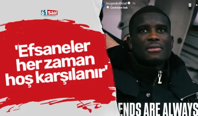 Belçika ekibinde Onuachu paylaşımı: 'Efsaneler her zaman hoş karşılanır'