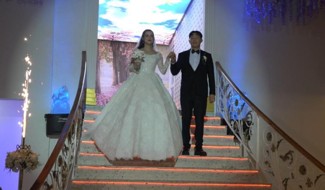 Güney Kore'den iş için geldiği Rize'de damat oldu