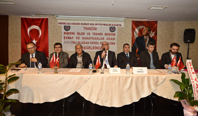 Trabzon Madeni İşler ve Teknik Makina Esnaf ve Sanatkarlar Odası’nda başkan belli oldu