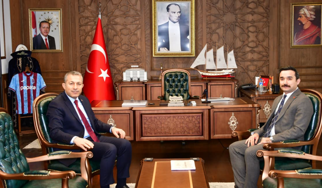 Vali Şahin’den Araklı Kaymakamlığına ziyaret