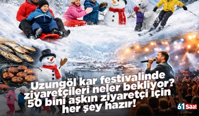 Uzungöl kar festivalinde ziyaretçileri neler bekliyor? Detaylar belli oldu