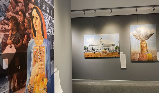 Trabzon'da Filistin temalı dijital fotomontaj sergisi açıldı