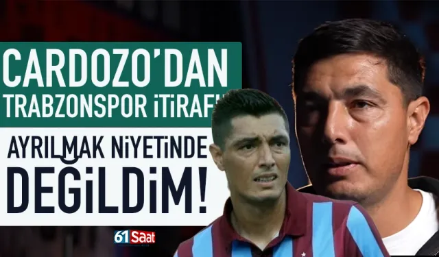 Oscar Cardozo'dan Trabzonspor itirafı: Ayrılmak niyetinde değildim...