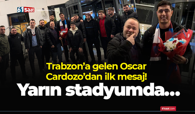 Trabzon’a gelen Cardozo’dan ilk mesaj! Yarın stadyumda…