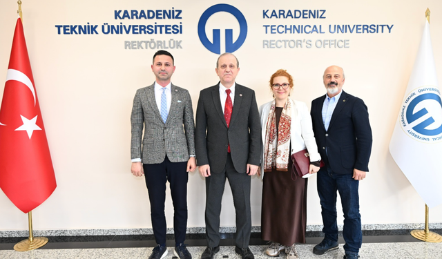 TEV Heyeti, KTÜ Rektörü Prof. Dr. Çuvalcı’yı ziyaret etti