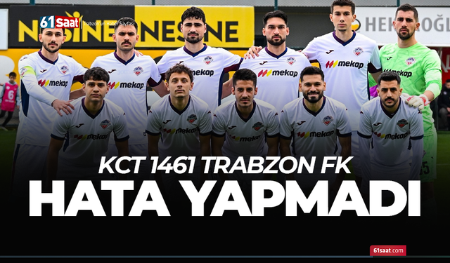 KCT 1461 Trabzon FK hata yapmadı! Somaspor'u tek golle geçti