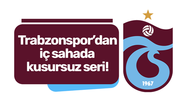 Trabzonspor’dan iç sahada kusursuz seri!