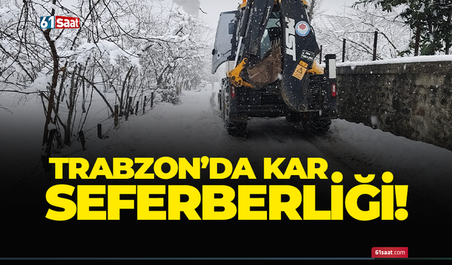 Trabzon'da kar seferberliği!