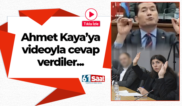 Ahmet Kaya'ya video ile cevap verdiler