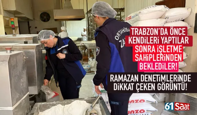 Trabzon'da önce kendileri yaptılar, sonra işletme sahiplerinden beklediler...