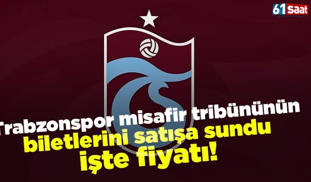 Trabzonspor misafir tribününü satışa sundu! işte fiyatı