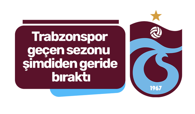 Trabzonspor geçen sezonu şimdiden geride bıraktı