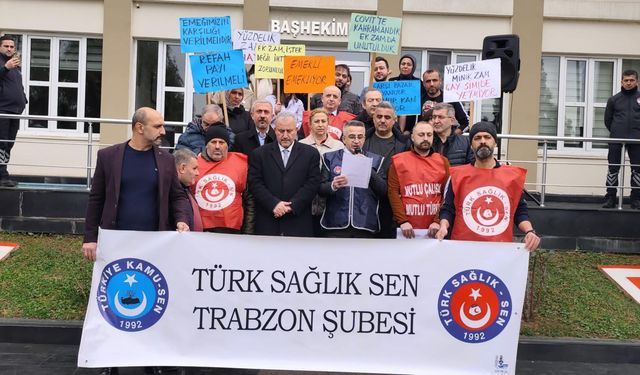 Trabzon'da Türk Sağlık-Sen’den sağlık çalışanlarının hakları için güçlü çağrı!