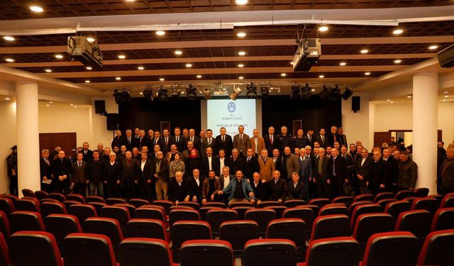 Trabzon'da Vali Şahin başkanlığında muhtarlar buluşması...