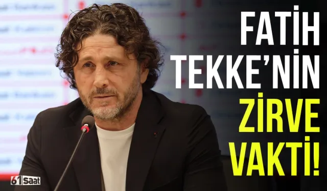 Fatih Tekke'nin zirve vakti...