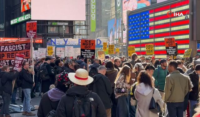 ABD ve İsrail'in İran saldırıları  New York'ta protesto edildi