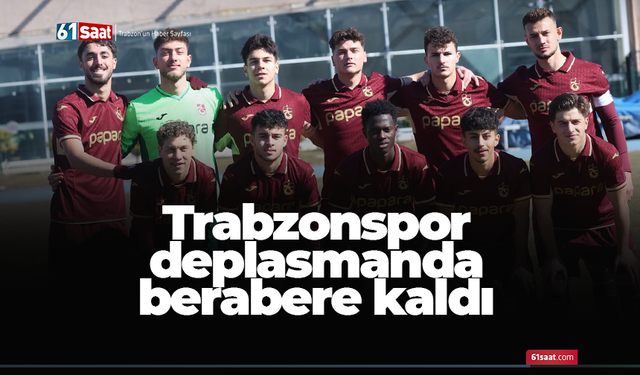 Trabzonspor deplasmanda berabere kaldı