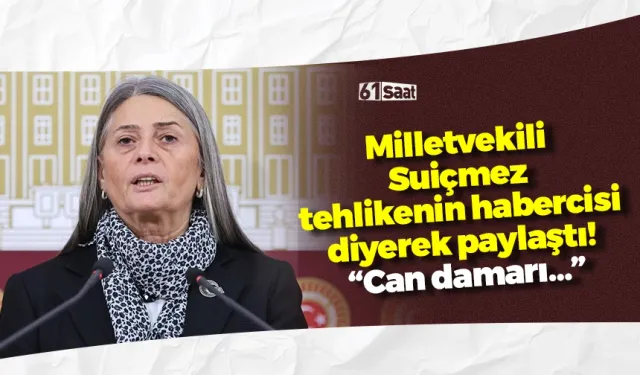Milletvekili Suiçmez tehlikenin habercisi diyerek paylaştı! “Can damarı…”