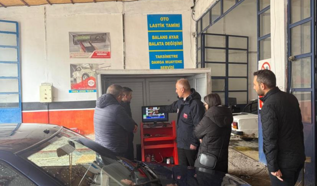 Bayburt’ta egzoz gazı emisyon ölçüm istasyonları denetlendi