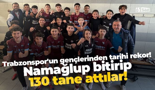 Trabzonspor'un gençleri 130 golle rekor kırdı