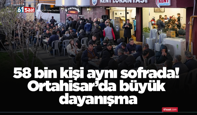 58 bin kişi aynı sofrada! Ortahisar’da büyük dayanışma
