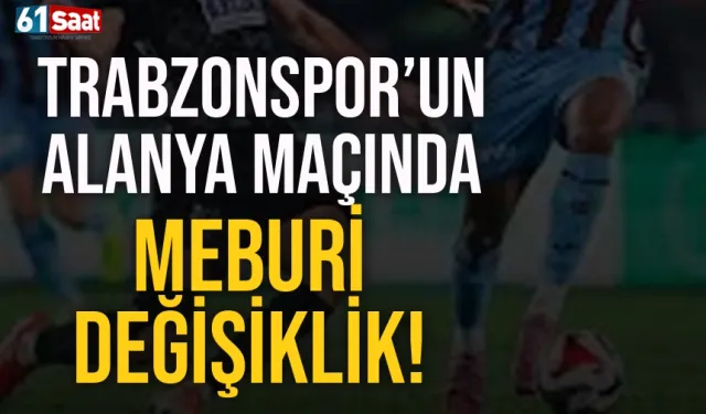 Trabzonspor'da, Fatih Tekke'den Alanya maçında mecburi değişiklik...