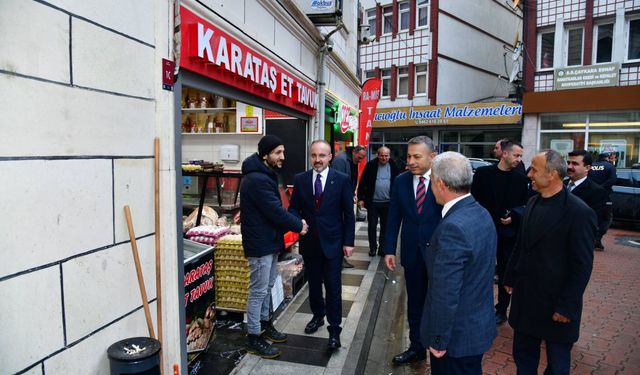 Trabzon Çaykara Belediyesine dikkat çeken ziyaret...