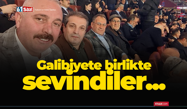 Galibiyete birlikte sevindiler